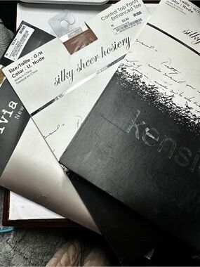 3 packs of Kensie Hosiery Bundle in Black and Nude